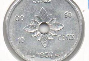 Laos (Reino) - 10 Cents 1952 - soberba