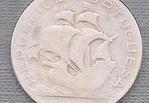 Moeda 5$00 Escudos 1934 Prata