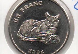 Rep. Democrática do Congo - 1 Franc 2004 - soberba