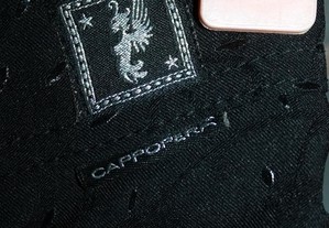 Calças pretas de mulher c elástico CAPPOPERA T. 32