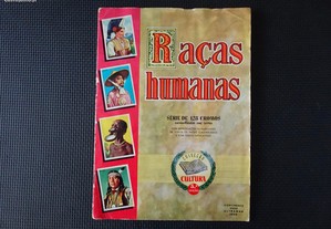 Caderneta de cromos completa Raças Humanas