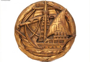 Medalhão com Nau dos Descobrimentos - Mestre Vicente