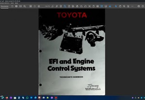 Toyota efi and engine