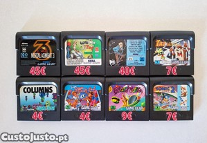 8 Jogos Sega Game Gear | Sonic, Mortal Kombat, Taz*Ler descrio