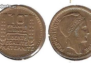 França - 10 Francs 1949 - soberba