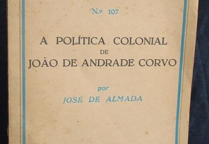 Livro A Política Colonial de João de Andrade Corvo