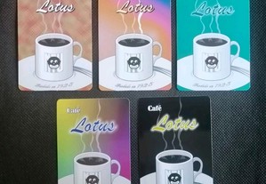 5 Calendários de café dos Cafés Lotus
