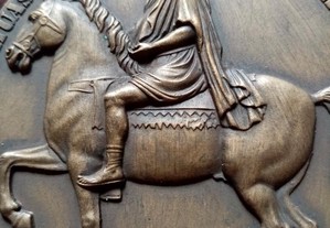 medalha Estatuas Equestres no Tempo e na História