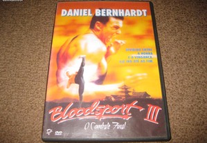 DVD "Bloodsport III - O Combate Final" com Daniel Bernhardt/Raro!