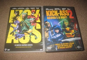 Colecção Completa em DVD "Kick Ass" com Aaron Taylor-Johnson