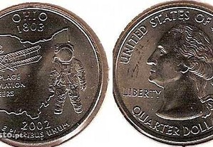 EUA - 1/4 Dollar 2002 "Ohio" - soberba