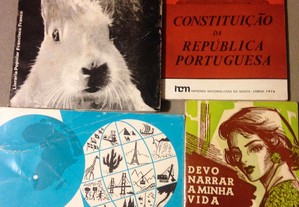 Livros antigos 1960 a 1979 (pack de 4 livros)