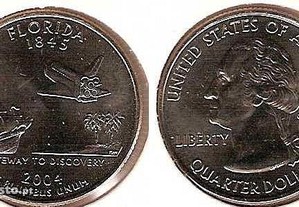 EUA - 1/4 Dollar 2004 "Florida" - soberba
