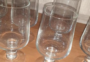7 copos de vidro sem publicidade NOVOS