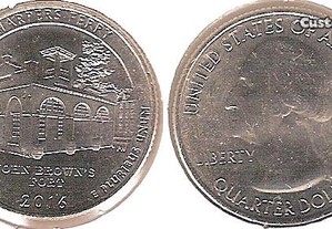 EUA - 1/4 Dollar 2016 "Harpers Ferry" - soberba