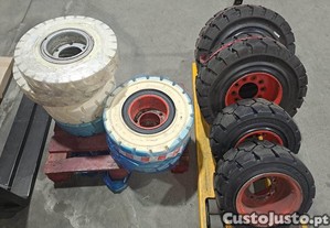 Pneus empilhador macios toyota nissan komatsu tcm