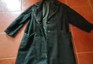 casaco preto vintage tamanho xl