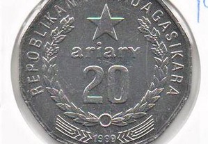 Madagáscar - 20 Ariary 1999 - soberba