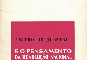 Antero de Quental e o Pensamento da Revolução Nacional de João Afonso