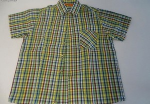 Camisa curta Mayoral (verde) 7 anos