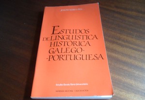 "Estudos de Linguística Histórica Galego Portuguesa" de Joseph-Maria Piel - 1ª Edição de 1989