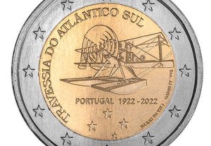 Travessia do Atlântico Sul - 2,00 Euros - 2022 - Moeda