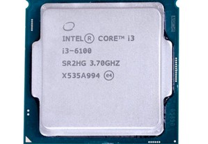 Processador i3-6100 (3.70GHz) LGA1151 CPU. + pasta térmica