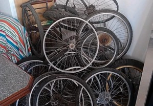 Rodas de bicicleta. Varios tamanhos