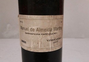 Vinho Manuel Almeida Martha 1977