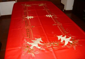 Toalha de Natal com guardanapos - Motivos dourados - Nova