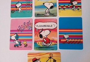 Conjunto de 7 calendários de 1985 do Snoopy