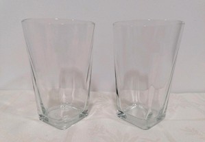 Conjunto de 2 copos em vidro dos Cafés Nespresso