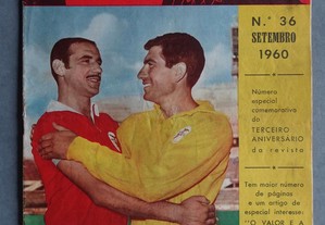 Antiga Revista O Benfica Ilustrado nº 36 - 1960 - Germano e Bastos