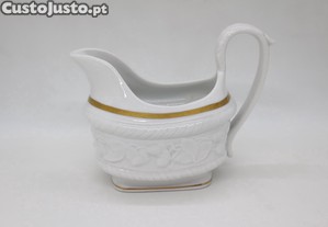 Molheira Moldada e Relevada Branca e Ouro Vista Alegre 1947