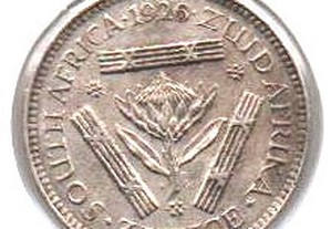 África do Sul (União) - 3 Pence 1926 - mbc+/bela prata