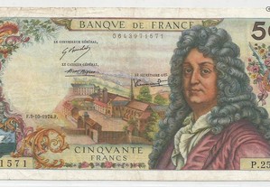 Espadim - Nota de 50 Francos de 1974 - França 571