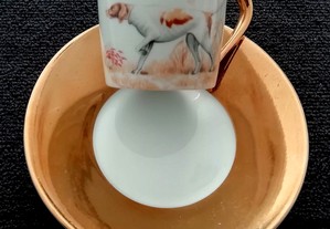 Chávena de café e pires, em porcelana Artibus