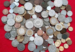 Lote moedas antigas portuguesas "237 total"