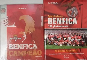 Benfica 2 Livros. 1 deles ainda plastificado
