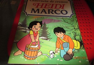 Caderneta de Heidi e Marco com 48 cromos