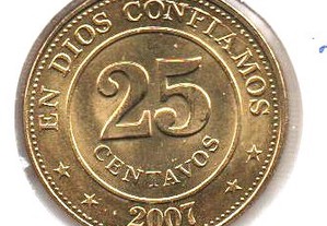 Nicarágua - 25 Centavos 2007 - soberba