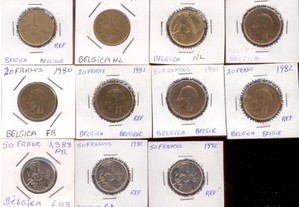 29 moedas Belgica Oferta de portes registados