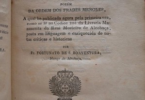 Vida e Milagres de S. António de Lisboa. 1830.Raro