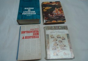 Vários livros de História antigos