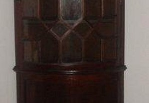 Móvel - Vitrine ao estilo inglês em madeira castanho maciço - anos 20