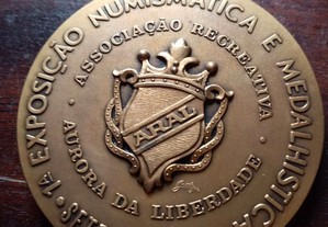 Medalha 1 exposição numismática e medalhística 1969