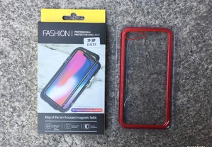 Capa magnética para iPhone 7 Plus / iPhone 8 Plus-Vermelho