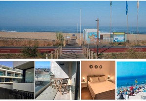 T1 openspace, férias na praia Sereia, varanda e lugar garagem