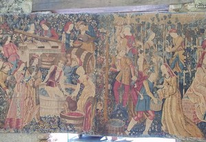 Reprodução de uma tapeçaria do século XV