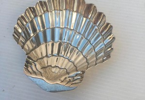 Bonita concha em prata portuguesa